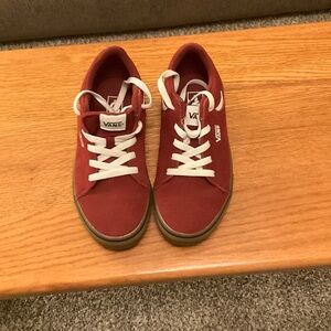 Youth Size 4 Vans Lace Up Sneakers, Excellent Condition!